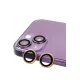 Apple iPhone 15 Plus Raze Metal Kamera Lens - Sarı