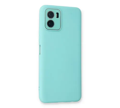Vivo Y15S Kılıf Lansman Glass Kapak - Turkuaz