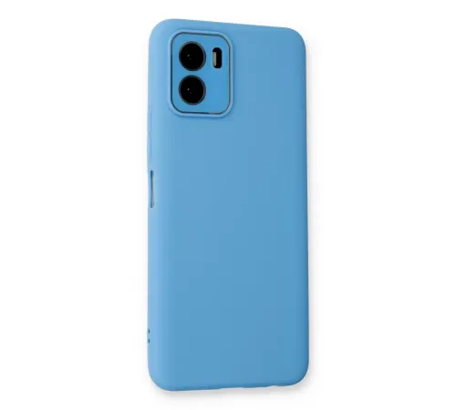 Vivo Y15S Kılıf Lansman Glass Kapak - Mavi