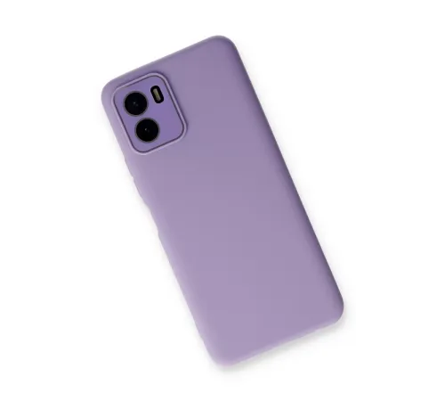 Vivo Y15S Kılıf Lansman Glass Kapak - Lila