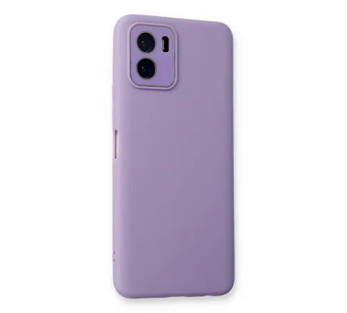 Vivo Y15S Kılıf Lansman Glass Kapak - Lila