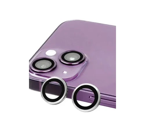 Apple iPhone 14 Raze Metal Kamera Lens - Gümüş