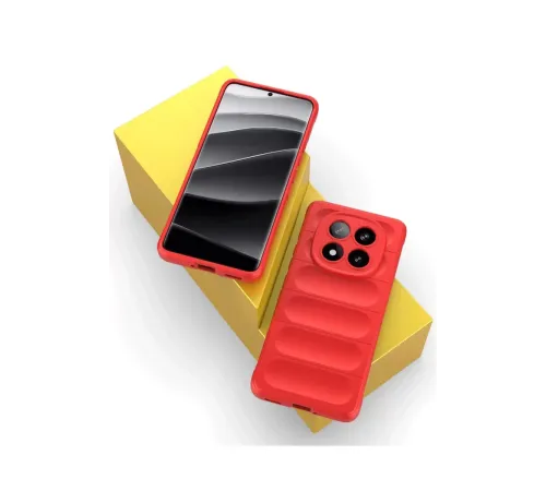Xiaomi Redmi Note 14 Pro 4G Kılıf Optimum Silikon - Kırmızı