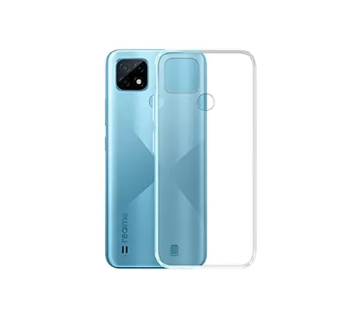 Realme C21 Kılıf Lüx Şeffaf Silikon