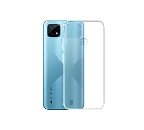 Realme C21 Kılıf Lüx Şeffaf Silikon