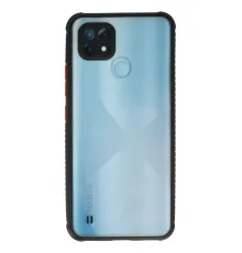 Realme C21 Kılıf Miami Şeffaf Silikon - Siyah