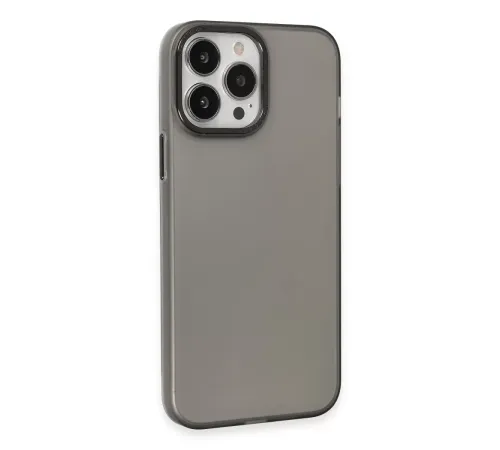 Apple iPhone 15 Pro Max Kılıf Modos Metal Kapak - Siyah