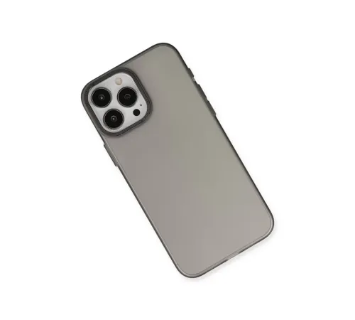 Apple iPhone 15 Pro Max Kılıf Modos Metal Kapak - Siyah