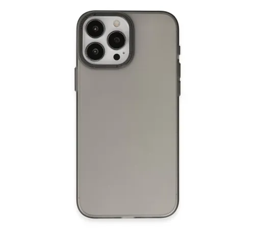 Apple iPhone 15 Pro Max Kılıf Modos Metal Kapak - Siyah