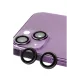 Apple iPhone 14 Plus Raze Metal Kamera Lens - Siyah