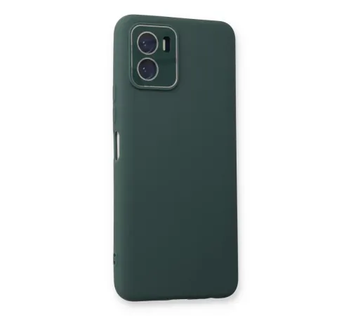 Vivo Y15S Kılıf Lansman Glass Kapak - Koyu Yeşil
