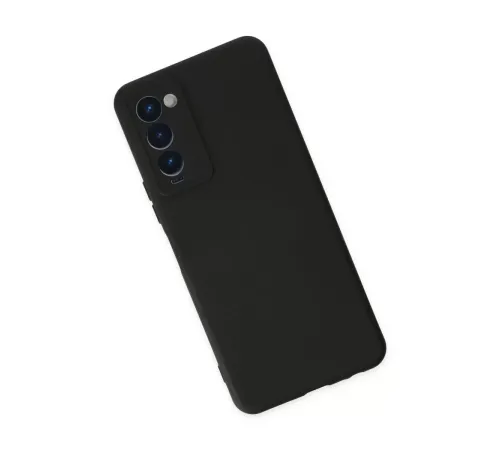 Tecno Camon 18 Kılıf Nano içi Kadife Silikon - Siyah