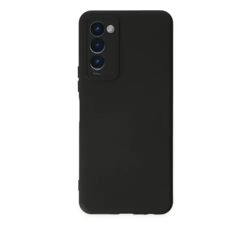 Tecno Camon 18 Kılıf Nano içi Kadife Silikon - Siyah