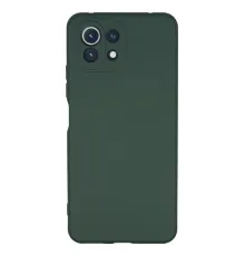 Xiaomi Mİ 11 Lite Kılıf Nano içi Kadife Silikon - Koyu Yeşil