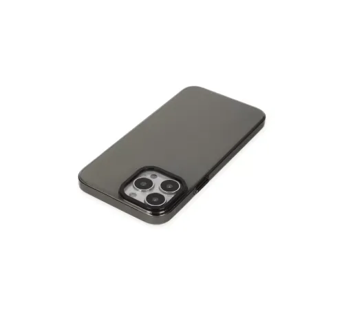 Apple iPhone 14 Pro Kılıf Anka PC Sert Metal Kapak - Siyah