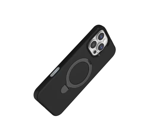 Apple iPhone 16 Pro Regal Magsafe Standlı Kapak - Siyah