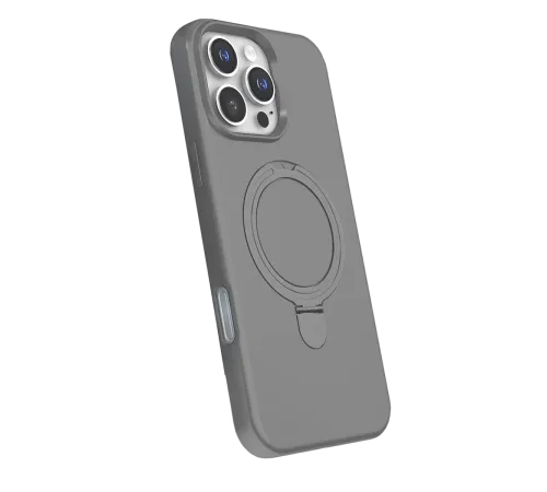 Apple iPhone 16 Pro Regal Magsafe Standlı Kapak - Titan Gri