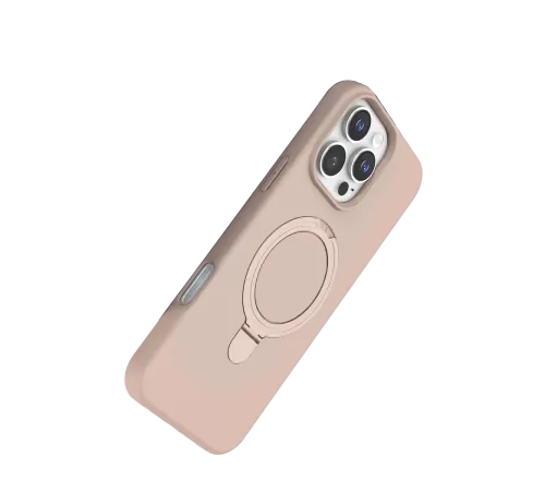 Apple iPhone 16 Pro Regal Magsafe Standlı Kapak - Çöl Titanyum