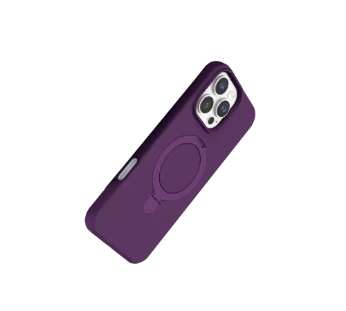 Apple iPhone 16 Pro Max Regal Magsafe Standlı Kapak - Derin Mor
