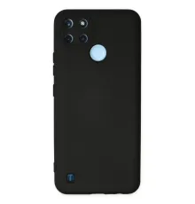 Realme C25Y Kılıf Nano içi Kadife Silikon - Siyah