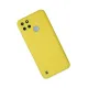 Realme C25Y Kılıf Nano içi Kadife Silikon - Sarı