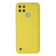 Realme C25Y Kılıf Nano içi Kadife Silikon - Sarı