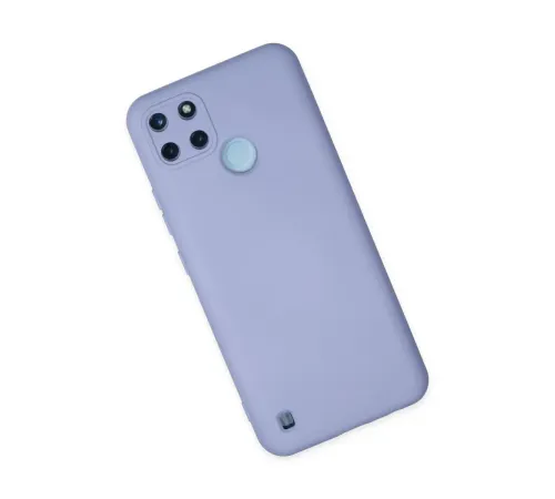 Realme C25Y Kılıf Nano içi Kadife Silikon - Lila