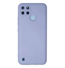 Realme C25Y Kılıf Nano içi Kadife Silikon - Lila