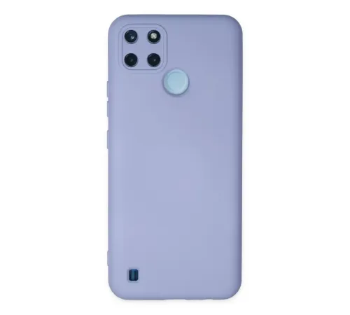 Realme C25Y Kılıf Nano içi Kadife Silikon - Lila