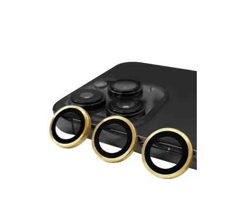 Apple iPhone 13 Pro Max Raze Metal Kamera Lens - Gold