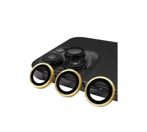 Apple iPhone 13 Pro Max Raze Metal Kamera Lens - Gold