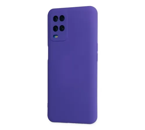A54 4G Kılıf Nano içi Kadife Silikon - Mor