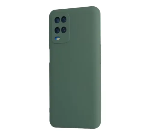 A54 4G Kılıf Nano içi Kadife Silikon - Koyu Yeşil