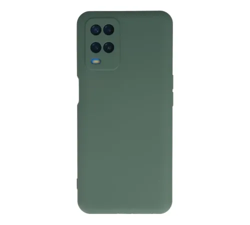 A54 4G Kılıf Nano içi Kadife Silikon - Koyu Yeşil