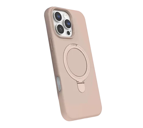 Apple iPhone 16 Pro Max Regal Magsafe Standlı Kapak - Çöl Titanyum