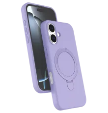 Apple iPhone 16 Plus Regal Magsafe Standlı Kapak - Lila