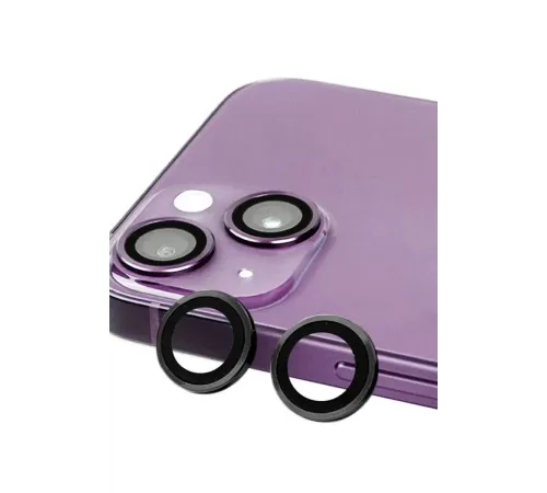 Apple iPhone 13 Mini Raze Metal Kamera Lens - Siyah