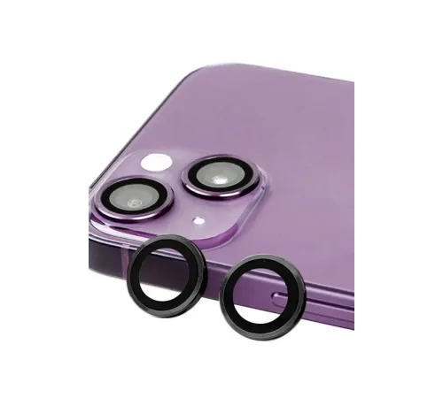 Apple iPhone 13 Mini Raze Metal Kamera Lens - Siyah