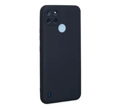 Realme C25Y Kılıf Nano içi Kadife Silikon - Lacivert