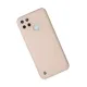 Realme C25Y Kılıf Nano içi Kadife Silikon - Pudra