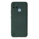 Realme C25Y Kılıf Nano içi Kadife Silikon - Koyu Yeşil