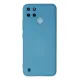 Realme C25Y Kılıf Nano içi Kadife Silikon - Mavi