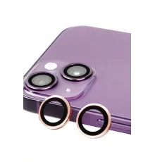 Apple iPhone 13 Mini Raze Metal Kamera Lens - Pembe
