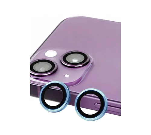 Apple iPhone 13 Mini Raze Metal Kamera Lens - Mavi