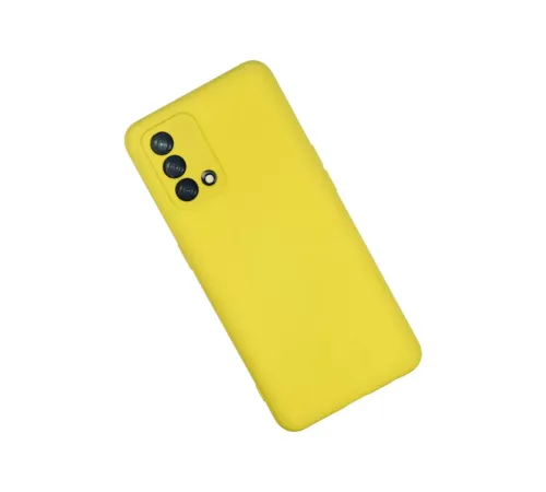 A74 4G Kılıf Nano içi Kadife Silikon - Sarı