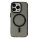 Apple iPhone 15 Pro Max Kılıf Lodos Magneticsafe Mat Kapak - Siyah