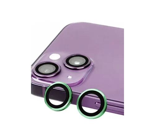 Apple iPhone 13 Mini Raze Metal Kamera Lens - Yeşil