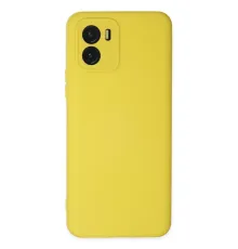 Vivo Y15S Kılıf Nano içi Kadife Silikon - Sarı