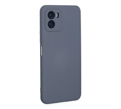 Vivo Y15S Kılıf Nano içi Kadife Silikon - Gri