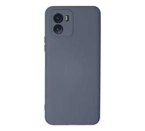 Vivo Y15S Kılıf Nano içi Kadife Silikon - Gri